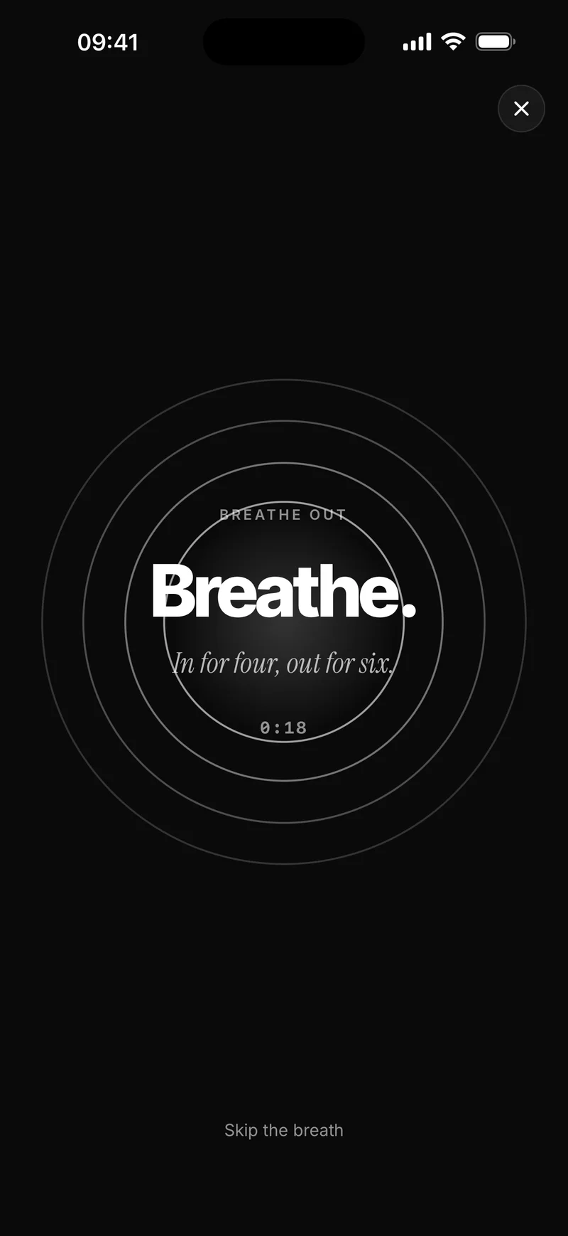 Circuit Breaker breathing exercise